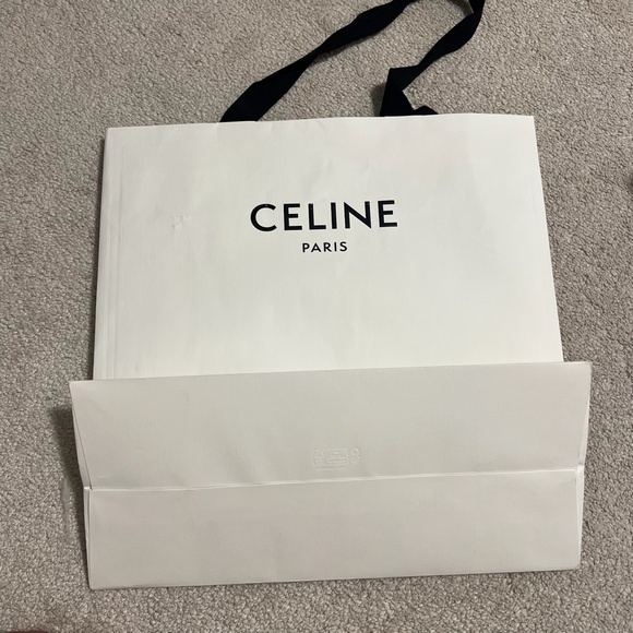 Celine logo white black empty box for bag with tissue decoration storage - Picture 12 of 14